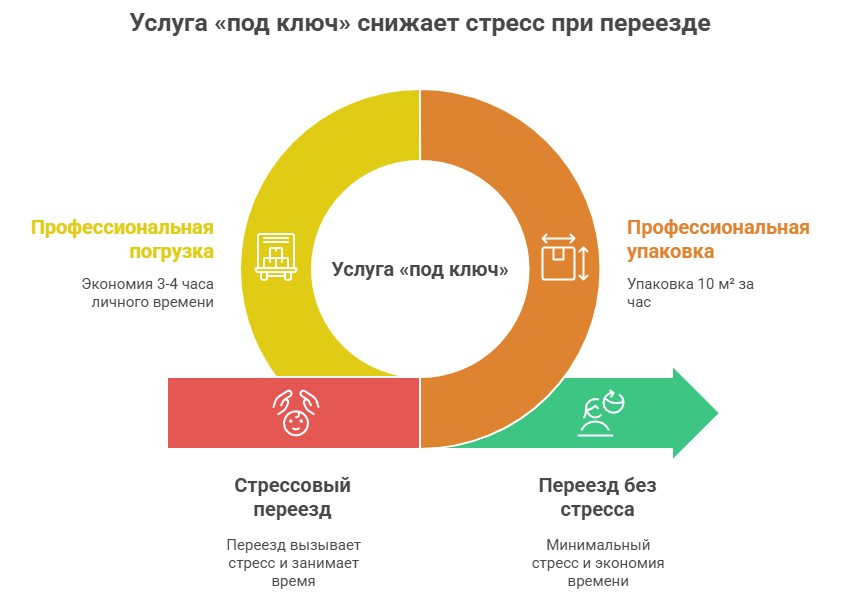 Инфографика - Услуга под ключ снижает уровень стресса